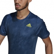 adidas Tennis-Tshirt Freelift Primeblue (Recycling-Polyester) 2021 navy Herren